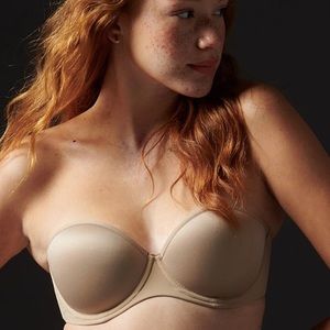 ThirdLove 24/7 strapless size 34B 1/2 strapless bra nude